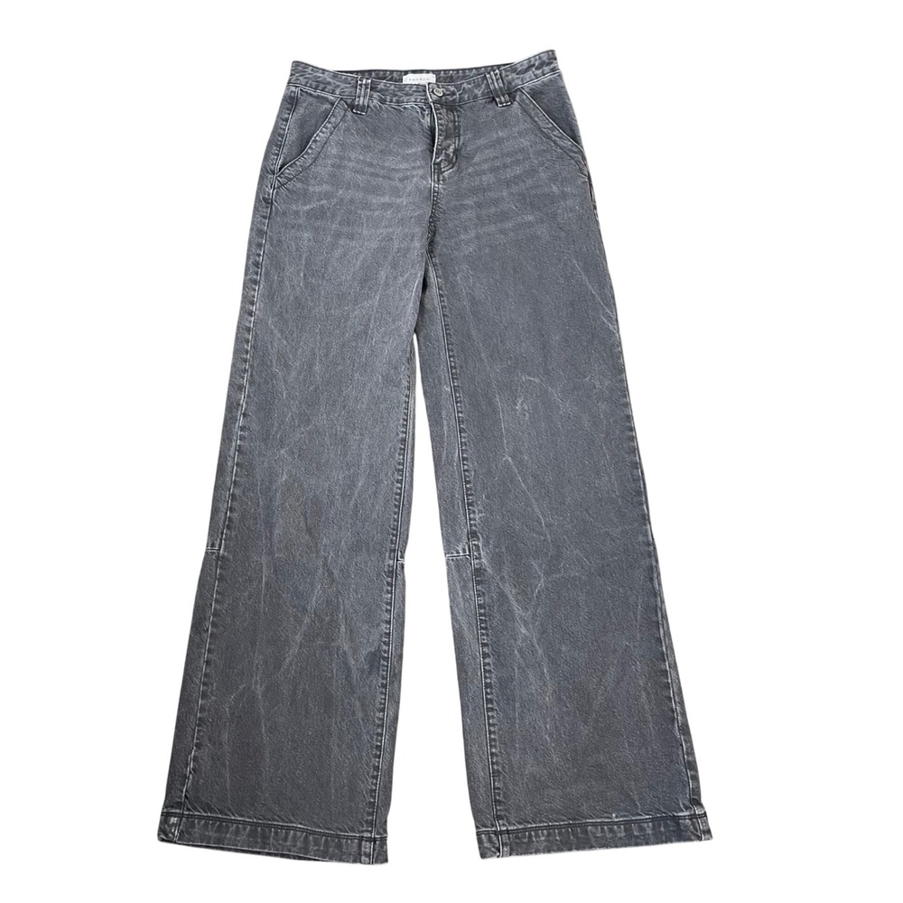 PacSun‎ Casey Low Rise Baggy Jeans Faded Black Gray Wide Leg Womens 27